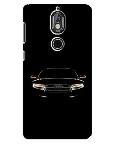 Чохол для Nokia 7 з картинкою «Audi — нічний контур»