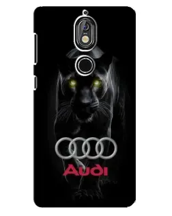 Чохол для Nokia 7 з картинкою «Пантера та Audi»