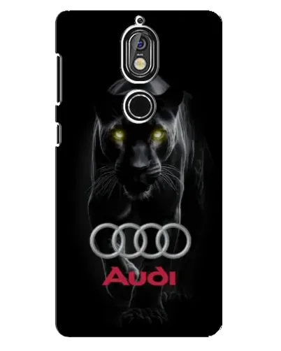 Чохол для Nokia 7 з картинкою «Пантера та Audi»