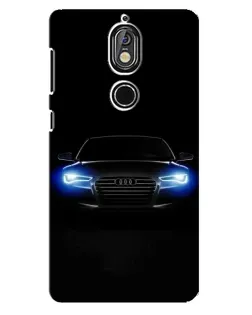 Чохол для Nokia 7 з картинкою «Audi в неоні»