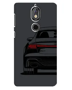 Чохол для Nokia 7 з картинкою «Задня частина Audi — арт»