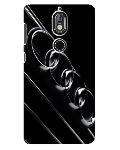 Чохол для Nokia 7 з картинкою «Audi — абстрактні кільця»