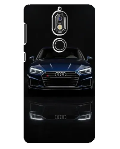 Чохол для Nokia 7 з картинкою «Audi — нічне відображення»