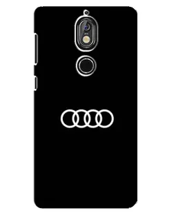 Чохол для Nokia 7 з картинкою «Audi White Logo»