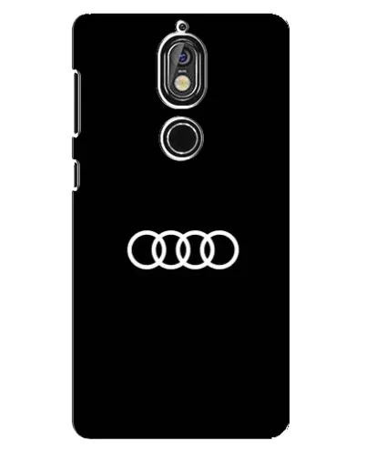 Чохол для Nokia 7 з картинкою «Audi White Logo»