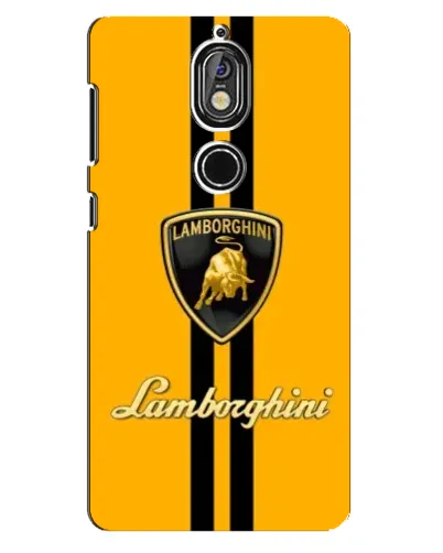 Чохол для Nokia 7 з картинкою «Lamborghini Stripe жовтий» Чохол для Nokia 7 з картинкою «Lamborghini Stripe жовтий»