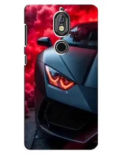 Чохол для Nokia 7 з картинкою «Lamborghini червоне сяйво» Чохол для Nokia 7 з картинкою «Lamborghini червоне сяйво»