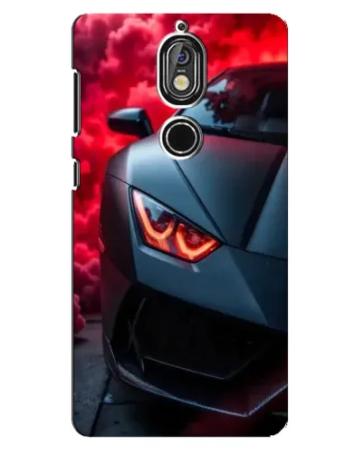 Чохол для Nokia 7 з картинкою «Lamborghini червоне сяйво» Чохол для Nokia 7 з картинкою «Lamborghini червоне сяйво»