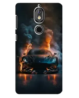 Чохол для Nokia 7 з картинкою «Lamborghini димна естетика»