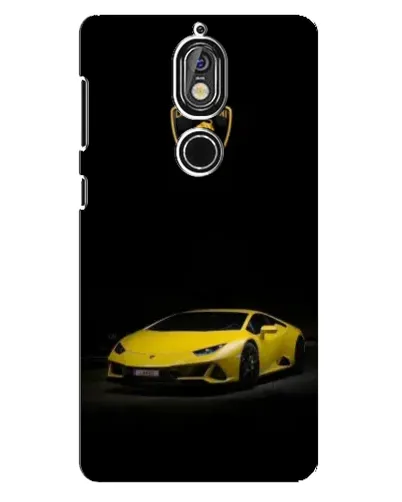 Чохол для Nokia 7 з картинкою «Lamborghini жовтий акцент» Чохол для Nokia 7 з картинкою «Lamborghini жовтий акцент»