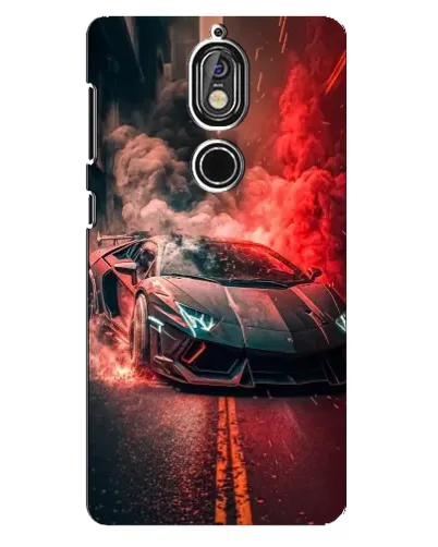 Чохол для Nokia 7 з картинкою «Lamborghini червоний дим» Чохол для Nokia 7 з картинкою «Lamborghini червоний дим»