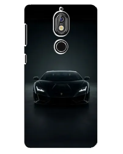 Чохол для Nokia 7 з картинкою «Чорний Lamborghini Aventador» Чохол для Nokia 7 з картинкою «Чорний Lamborghini Aventador»