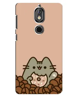 Чохол для Nokia 7 з картинкою «Кавовий Пушин»