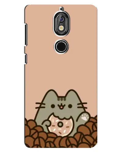 Чохол для Nokia 7 з картинкою «Кавовий Пушин»