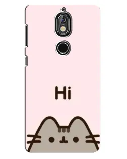 Чохол для Nokia 7 з картинкою «Пушин каже Hi»