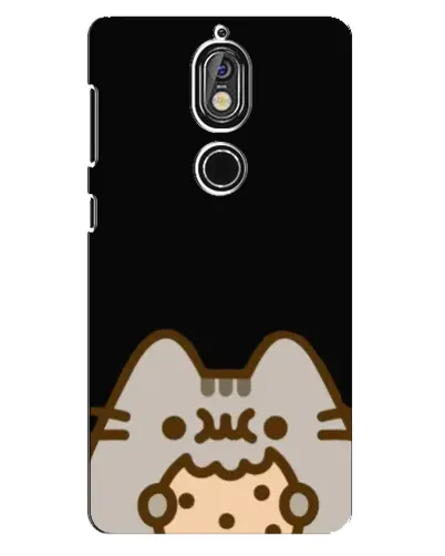 Чохол для Nokia 7 з картинкою «Пушин на чорному»