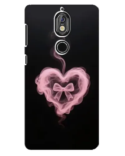 Чехол для Nokia 7 с картинкой «Дымчатое сердце»