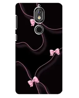 Чехол для Nokia 7 с картинкой «Розовые ленты»