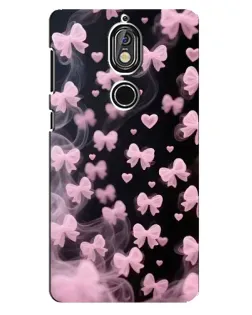 Чехол для Nokia 7 с картинкой «Неоновое кружево»