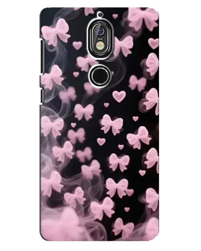 Чехол для Nokia 7 с картинкой «Неоновое кружево»