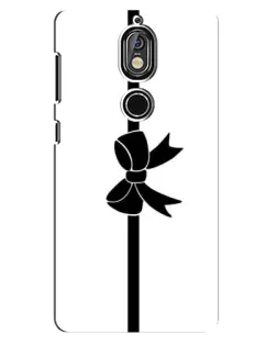 Чехол для Nokia 7 с картинкой «Вертикальный бант»