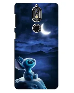 Чехол для Nokia 7 с картинкой «Лунная ночь Стича»