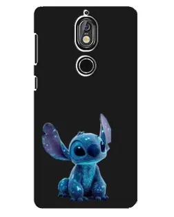 Чехол для Nokia 7 с картинкой «Стич на черном»