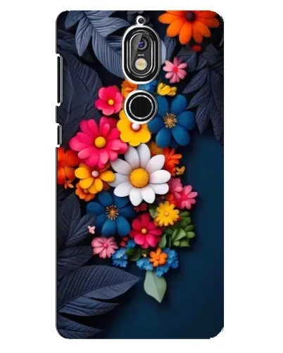 Чехол для Nokia 7 с картинкой «Цветочная феерия»