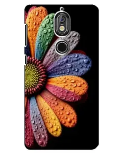 Чехол для Nokia 7 с картинкой «Радужный цветок»