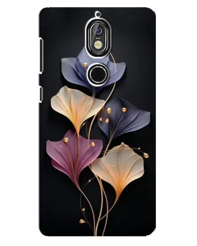 Чехол для Nokia 7 с картинкой «Лиловые цветы грации»