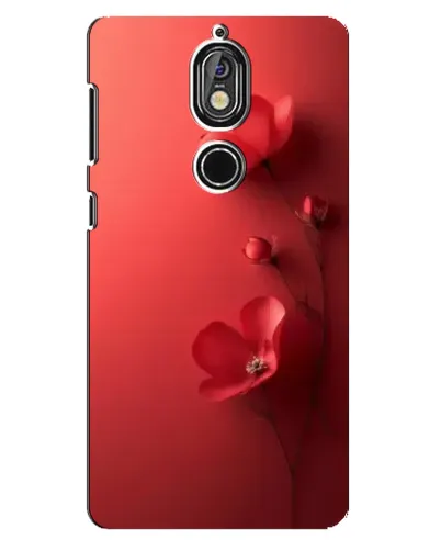 Чехол для Nokia 7 с картинкой «Маковые соцветия»