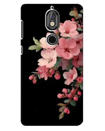 Чехол для Nokia 7 с картинкой «Розовая ветка сакуры»
