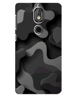 Чехол для Nokia 7 с картинкой «Темный абстрактный камуфляж»