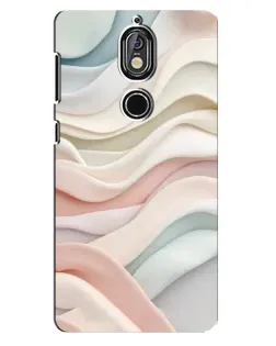 Чехол для Nokia 7 с картинкой «Пастельные нежные волны»