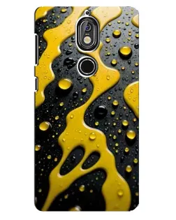 Чехол для Nokia 7 с картинкой «Жидкое желтое золото»