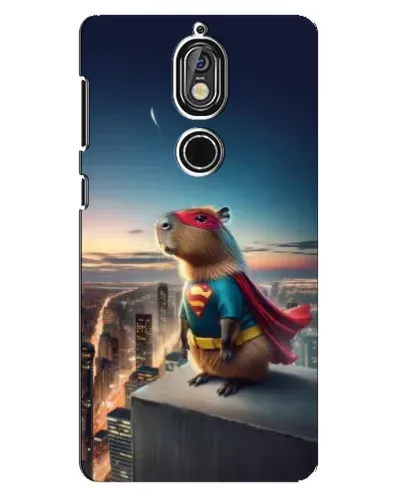 Чехол для Nokia 7 с картинкой «Капи-мен супергерой»