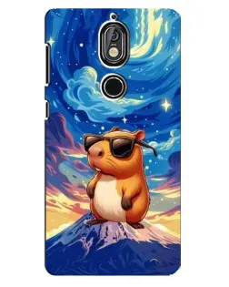 Чехол для Nokia 7 с картинкой «Капибара Ван Гога»