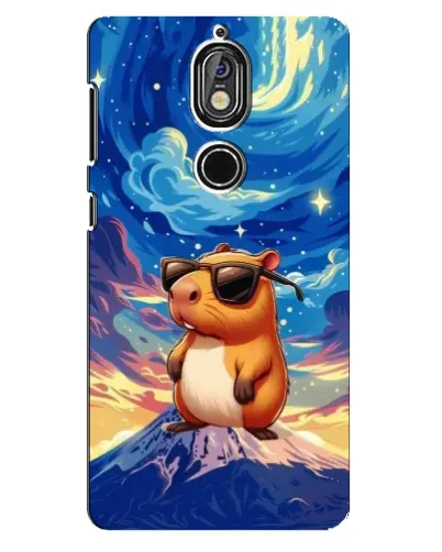 Чехол для Nokia 7 с картинкой «Капибара Ван Гога»