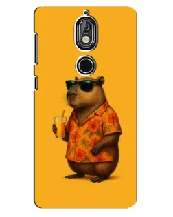 Чехол для Nokia 7 с картинкой «Капибара на отдыхе»
