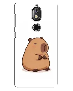Чехол для Nokia 7 с картинкой «Толстенькая капибара»