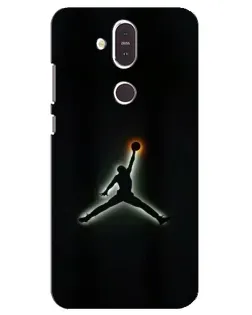 Чохол для Nokia 8.1 (2018) з картинкою «Jordan Gradient Logo» Чохол для Nokia 8.1 (2018) з картинкою «Jordan Gradient Logo»