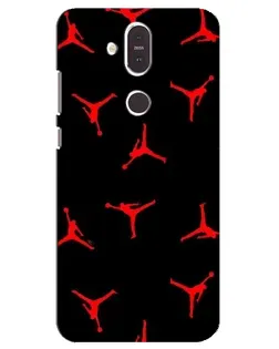 Чохол для Nokia 8.1 (2018) з картинкою «Jordan Red Pattern» Чохол для Nokia 8.1 (2018) з картинкою «Jordan Red Pattern»