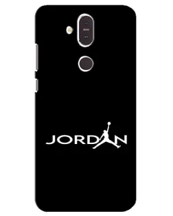 Чохол для Nokia 8.1 (2018) з картинкою «Jordan White Logo»