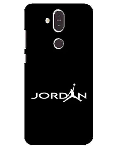 Чохол для Nokia 8.1 (2018) з картинкою «Jordan White Logo»