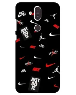 Чохол для Nokia 8.1 (2018) з картинкою «Nike Mix Pattern»