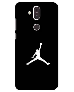 Чохол для Nokia 8.1 (2018) з картинкою «Jordan Silhouette»