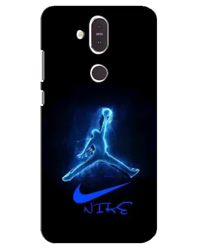 Чохол для Nokia 8.1 (2018) з картинкою «Jordan Neon Blue»