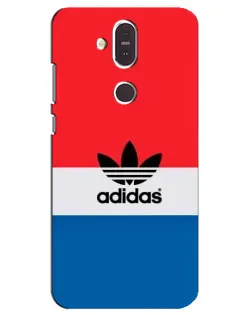Чохол для Nokia 8.1 (2018) з картинкою «Ретро блоки Adidas»
