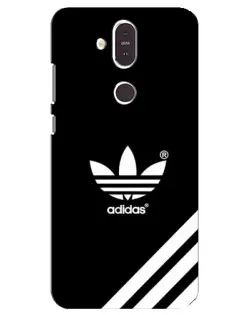 Чохол для Nokia 8.1 (2018) з картинкою «Adidas з діагональними смугами»