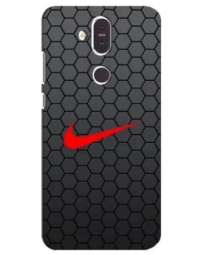 Чохол для Nokia 8.1 (2018) з картинкою «Nike — карбонова сітка»